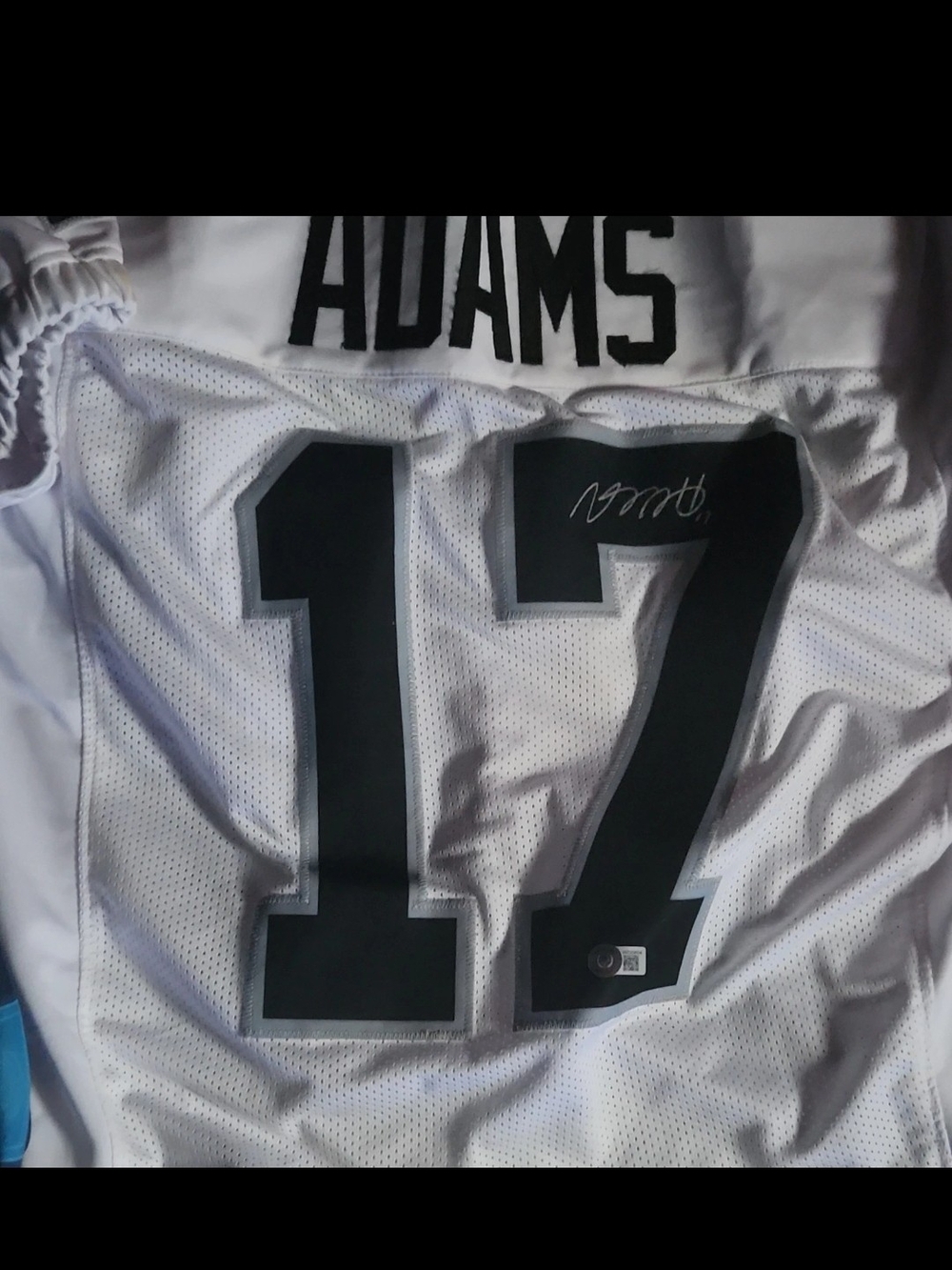 Davante Adams Signed Las Vegas Raiders #17 White Jersey BAS COA NFL Football